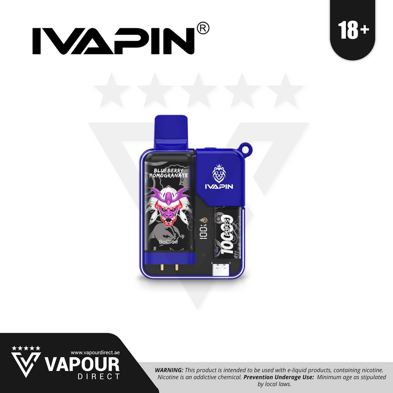 IVAPIN 20mg 10000 Puffs - Blueberry Pomegranate