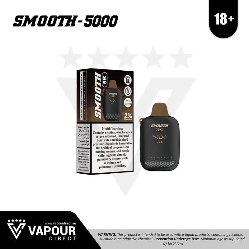 Smooth Disposables 20mg 5000 Puffs - Coffee Cream Caramel