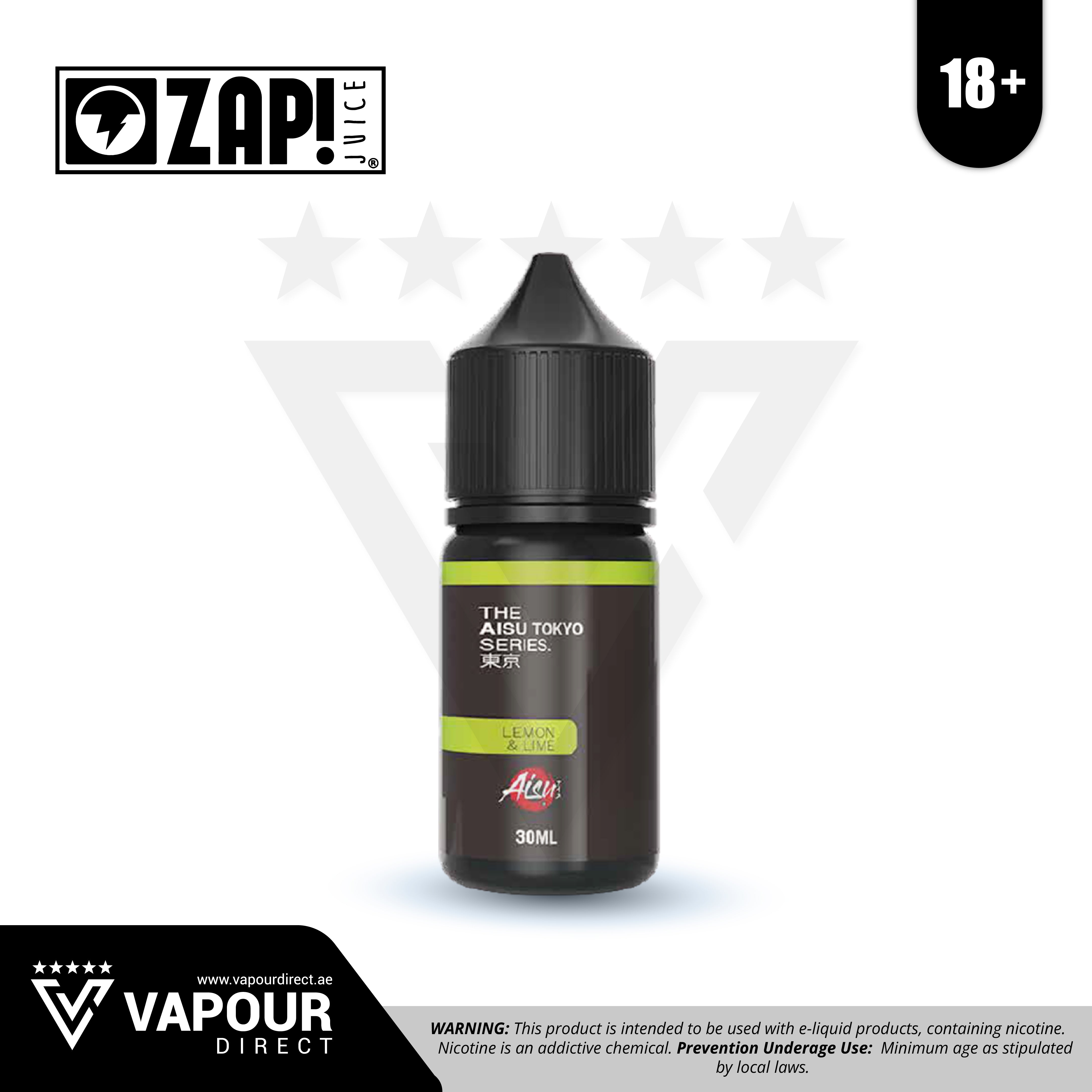 Aisu Tokyo by Zap Juice 30mg 30ml - Lemon & Lime  Vapour Direct UAE
