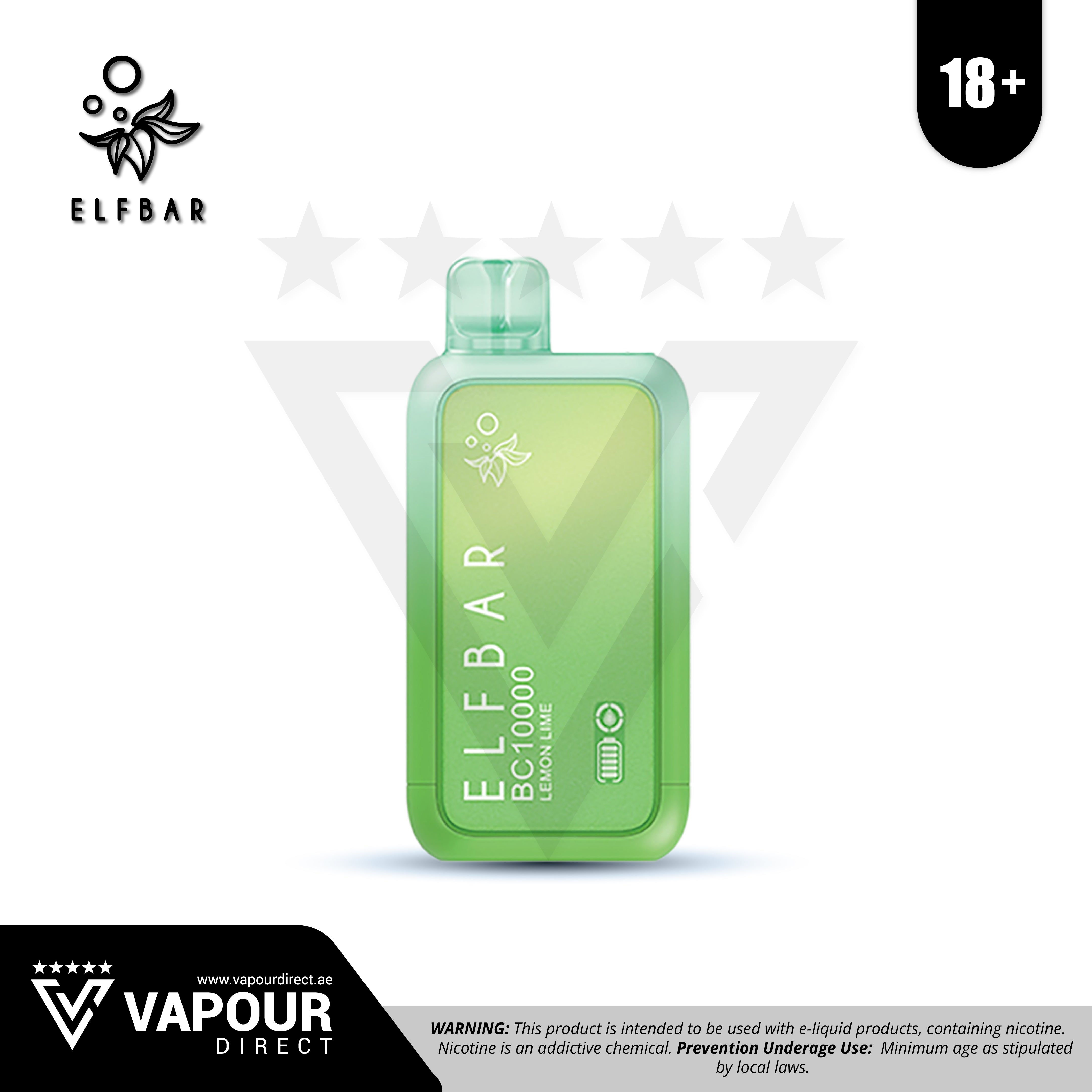 Elf Bar Lemon Lime 50mg 10000 Puffs Vapour Direct UAE Elf Bar Lemon Lime 50mg 10000 Puffs Vapour Direct UAE