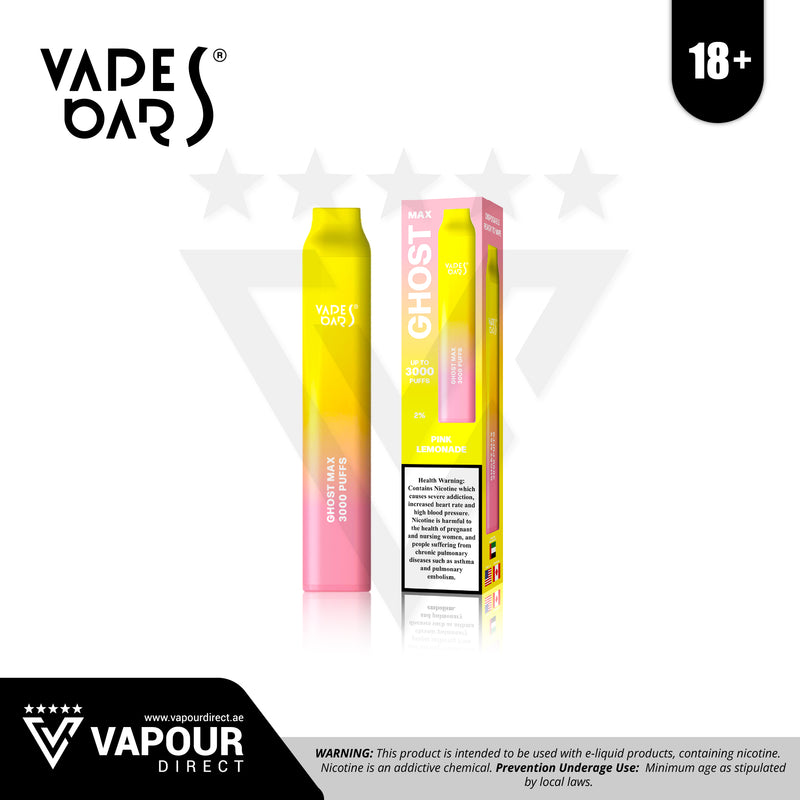 Vapes Bars Ghost Max 50mg 3000 Puffs - Pink Lemonade