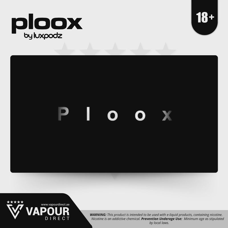 Ploox Electronic Shisha Kit by Luxpodz - Resin Blue