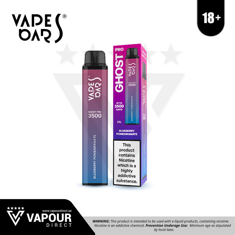 Vapes Bars Ghost Pro 3500 Puffs - Blueberry Pomegranate 20mg