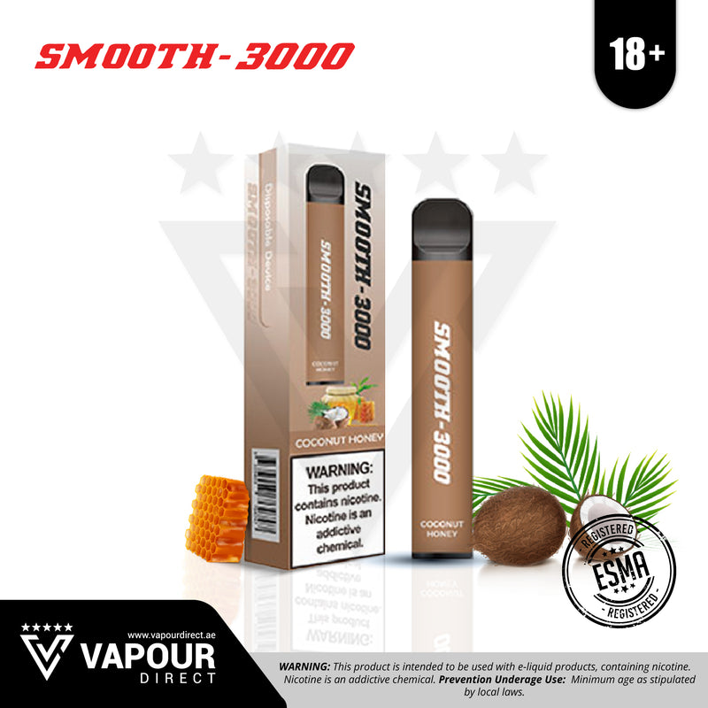 Smooth 3000 Puffs 20mg - Coconut Honey