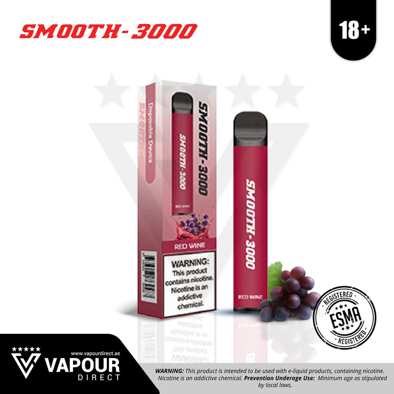 Smooth 3000 Puffs 20mg - Red Wine