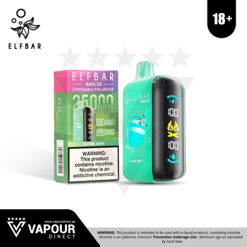 Elf Bar D3 Alpine Mint 50mg 25,000 Puff