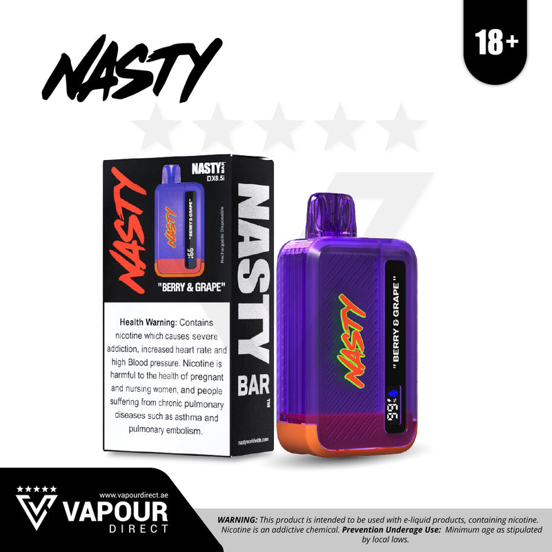 Nasty Bar 8500 Puffs 20mg Berry and Grape