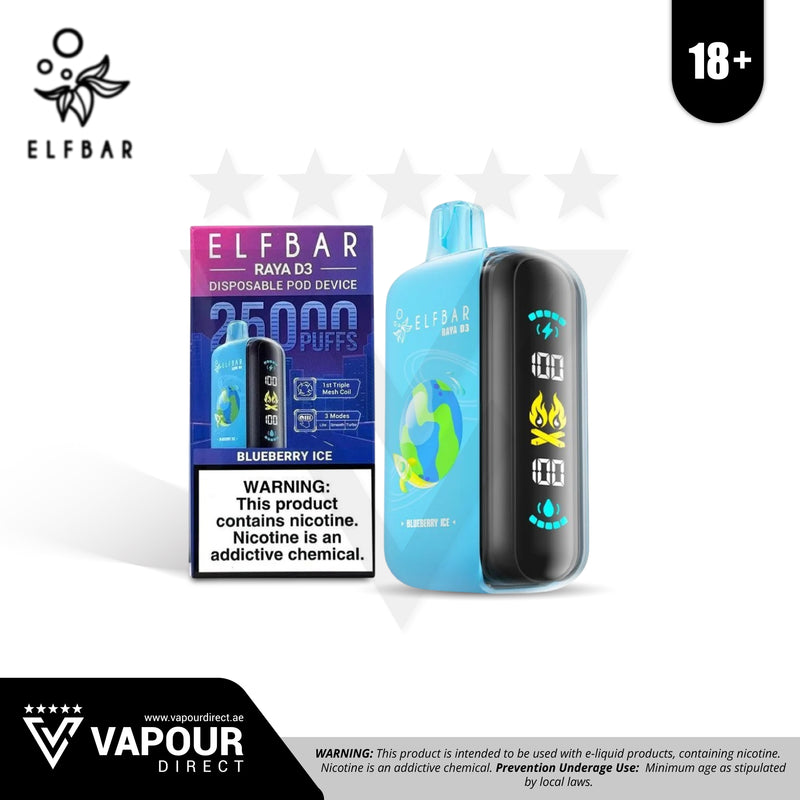 Elf Bar D3 Blueberry Ice 50mg 25,000 Puff