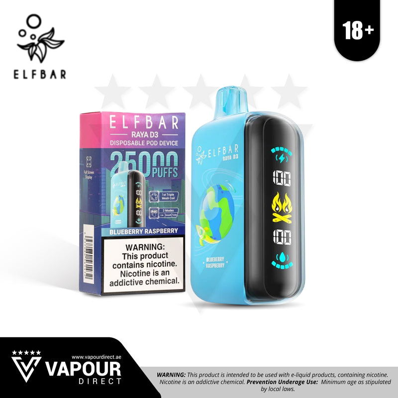 Elf Bar D3 Blueberry Raspberry 50mg 25,000 Puff