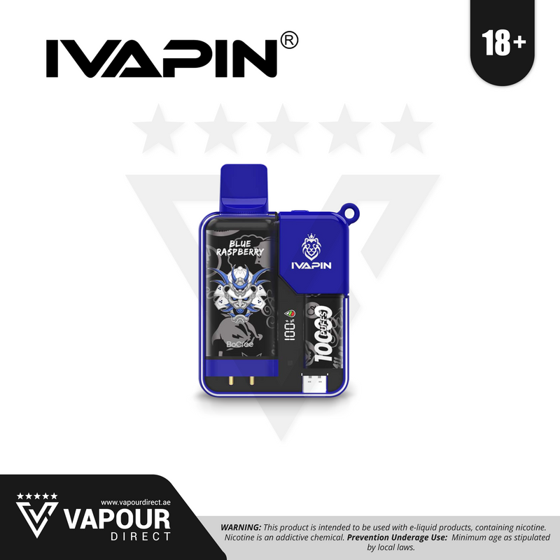 IVAPIN 20mg 10000 Puffs - Blue Raspberry