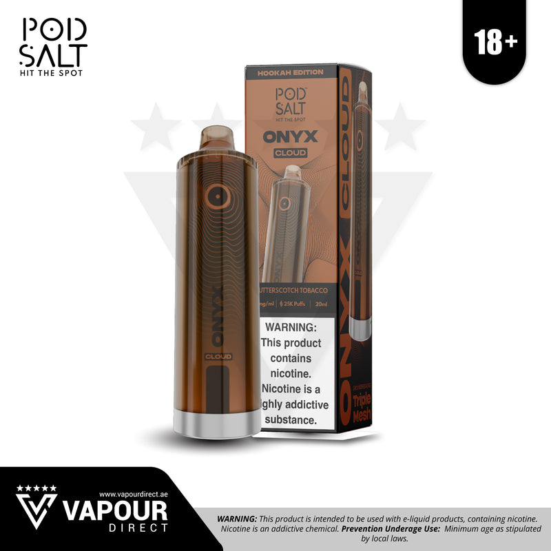 Pod Salt Onyx Cloud Butterscotch Tobacco 5mg 25000 Puff