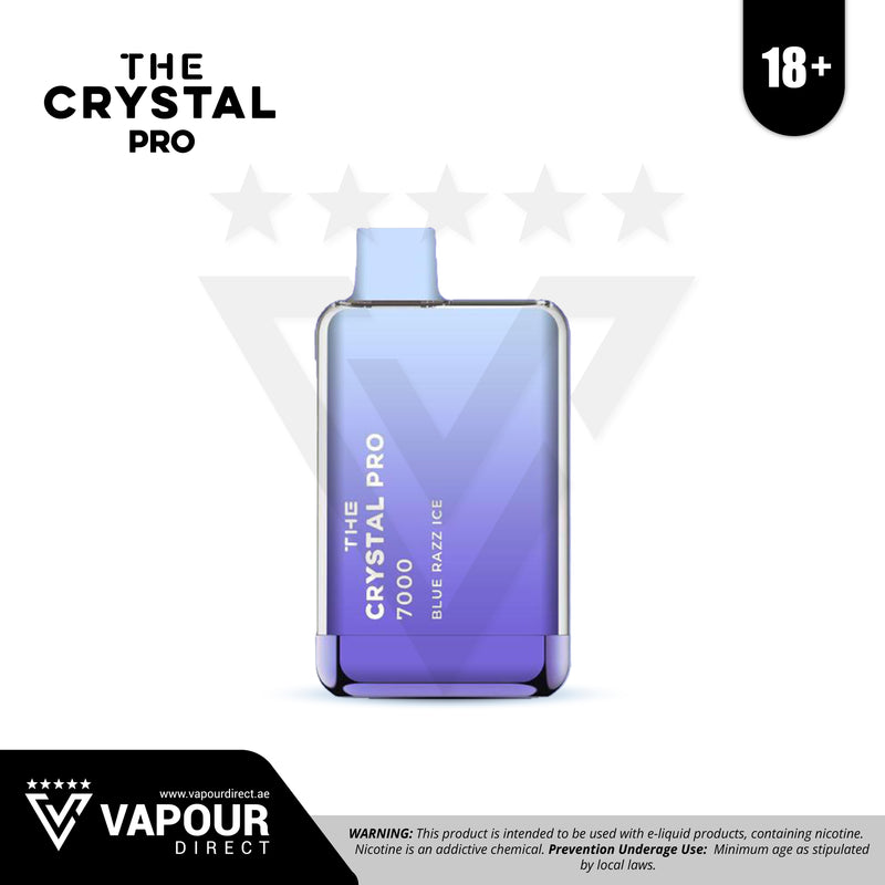 The Crystal Pro 7000 Puffs 20mg - Blue Razz Ice