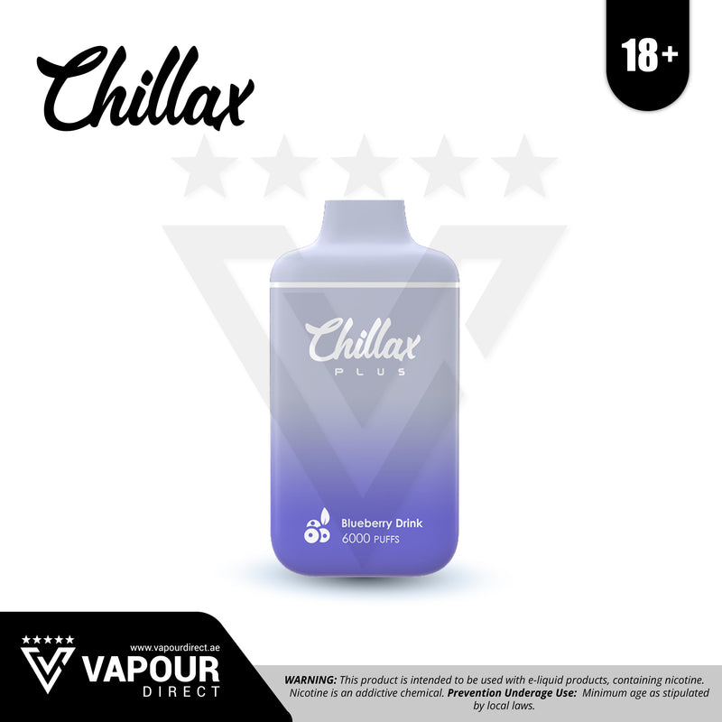 Chillax Rechargeable Disposable - Blueberry Drink 20mg 6000 Puffs