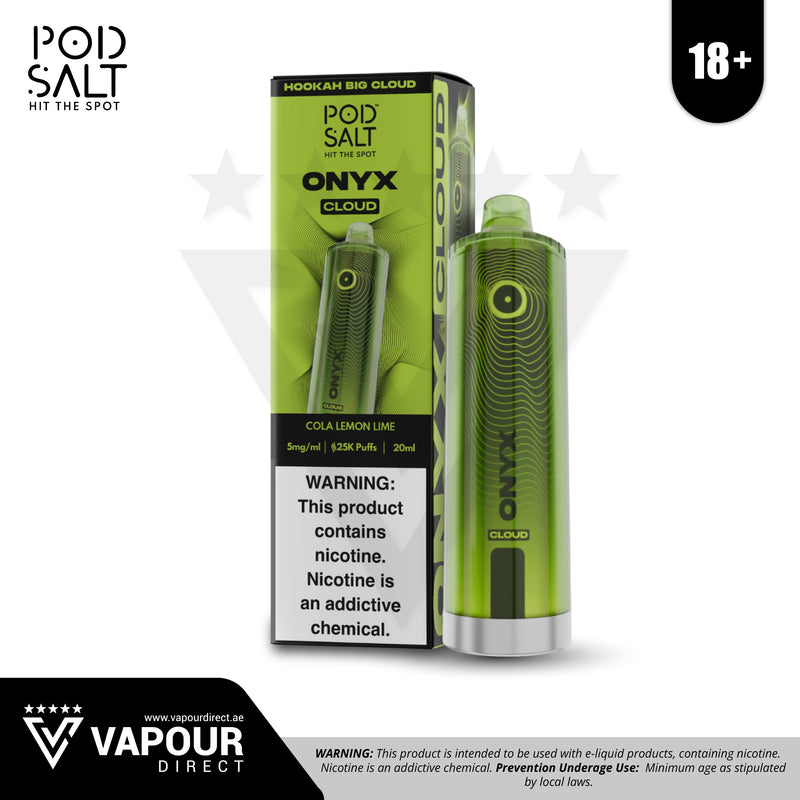 Pod Salt Onyx Cloud Cola Lemon Lime 5mg 25000 Puff