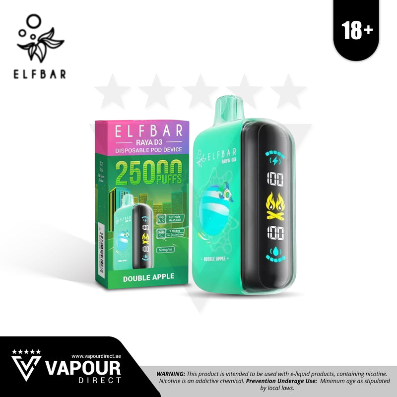 Elf Bar D3 Double Apple 50mg 25,000 Puff