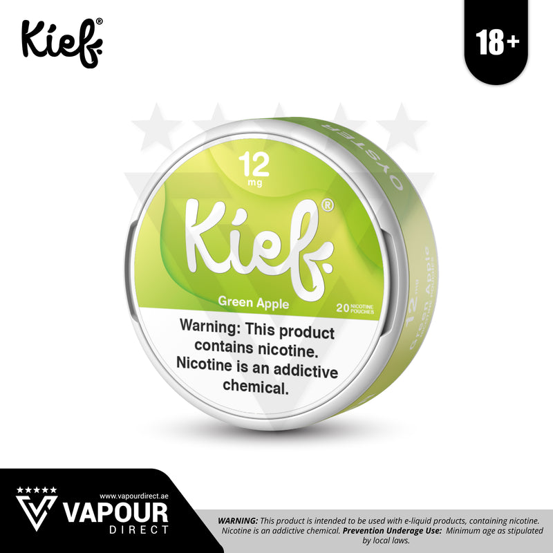 Kief Oyster Green Apple 12mg Nicotine Pouch / Snus