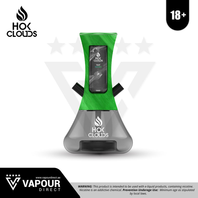 Hok Clouds E-Shisha Resin Green