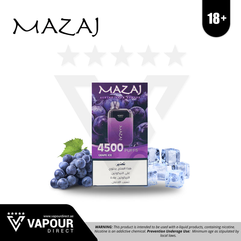 Mazaj Infinity - Grape Ice 4500 Puffs 50mg