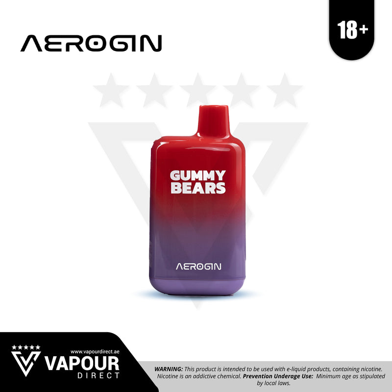 Aerogin 20mg 5500 Puffs - Gummy Bears