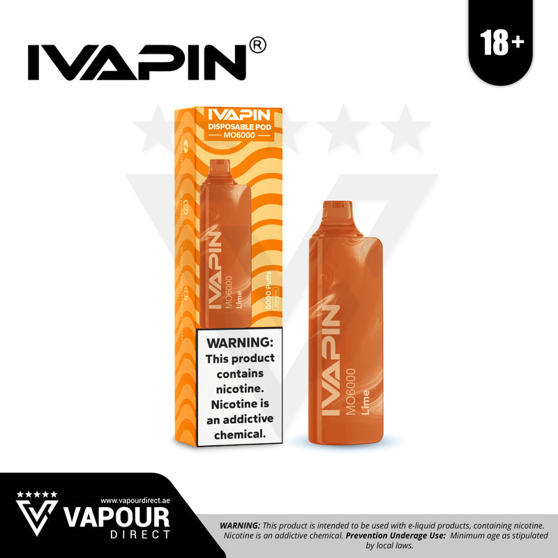IVAPIN 6000 Puffs 20mg - Lime