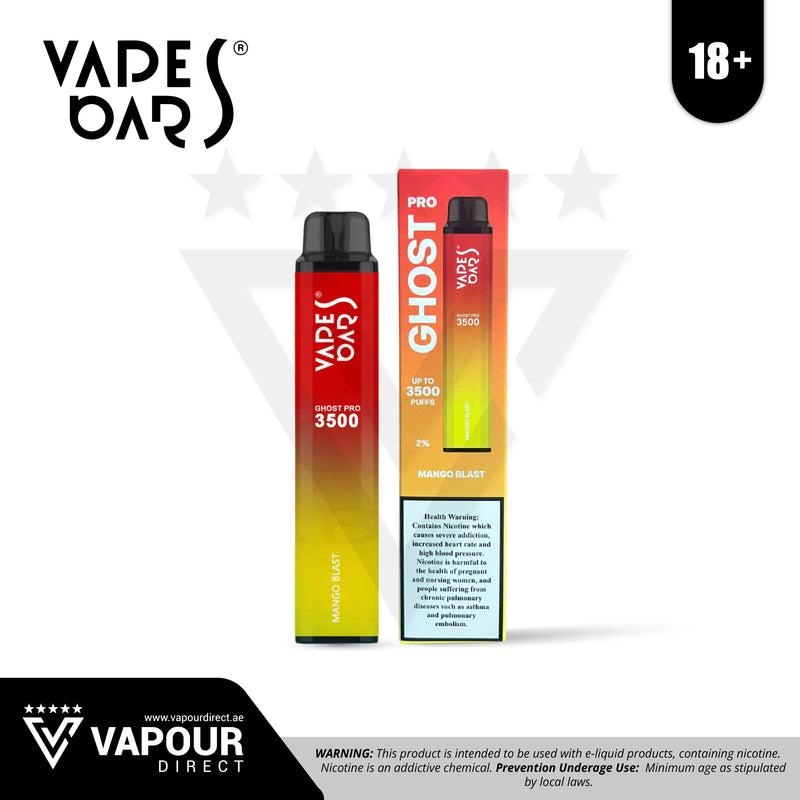 Vapes Bars Ghost Pro 3500 Puffs - Mango Blast 20mg