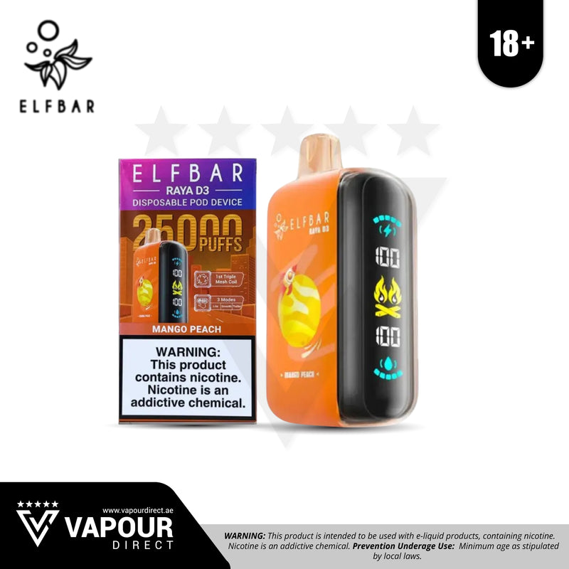 Elf Bar D3 Mango Peach 50mg 25,000 Puff