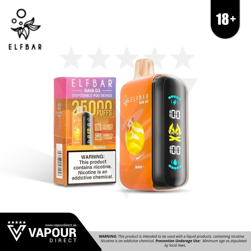 Elf Bar D3 Mango 50mg 25,000 Puff