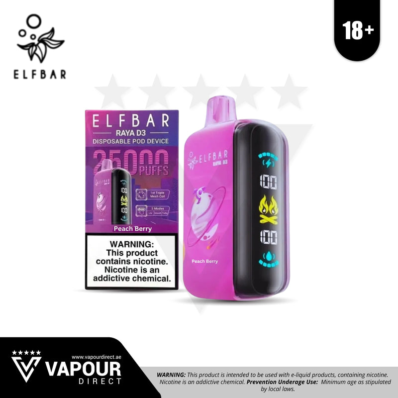 Elf Bar D3 Peach Berry 50mg 25,000 Puff