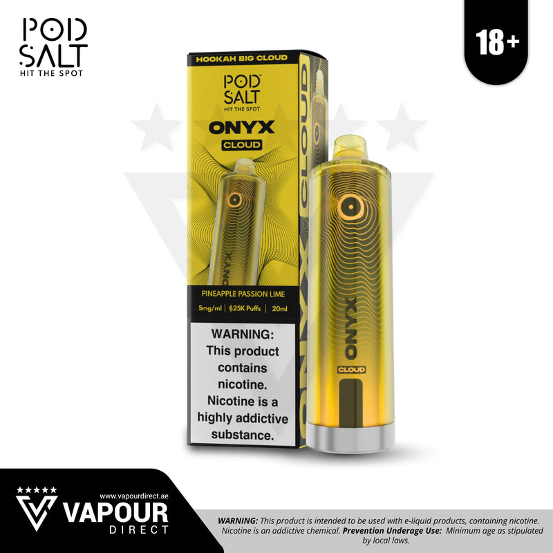 Pod Salt Onyx Cloud Pineapple Passion Lime 5mg 25000 Puff