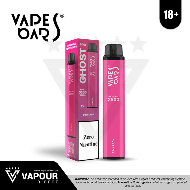 Vapes Bars Ghost Pro 3500 Puffs - Pink Lady 0mg