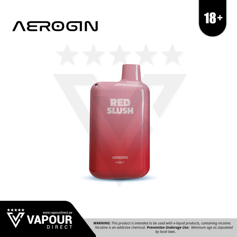 Aerogin x Viscocity 20mg 5500 Puffs - Red Slush