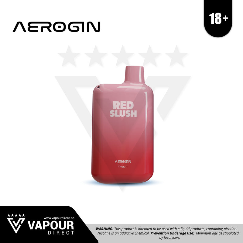 Aerogin x Viscocity 50mg 5500 Puffs - Red Slush