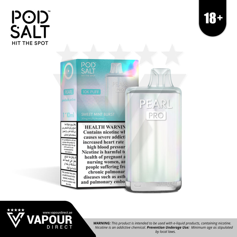 Pod Salt Pearl Pro Sweet Mint Burst 20mg 10000 Puffs