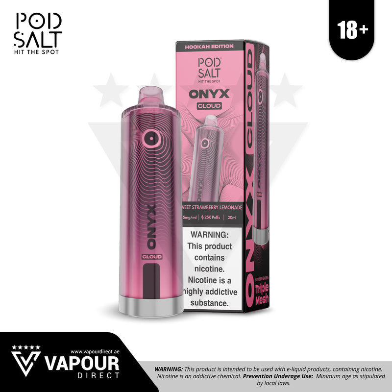 Pod Salt Onyx Cloud Sweet Strawberry Lemonade 5mg 25000 Puff