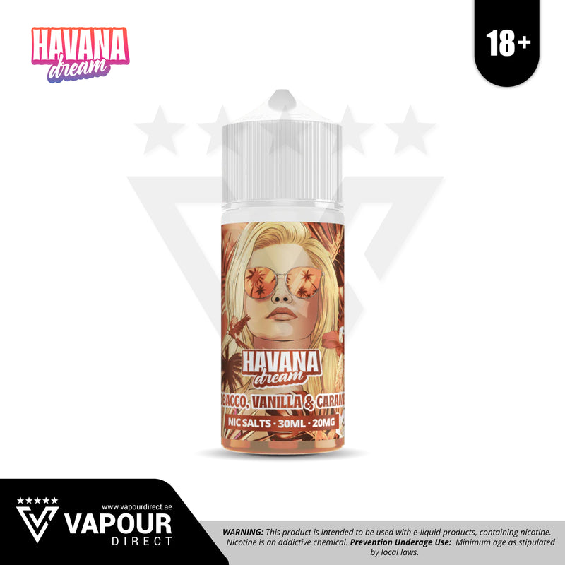 Havana Dream Tobacco Vanilla Caramel Ice 20mg 30ml