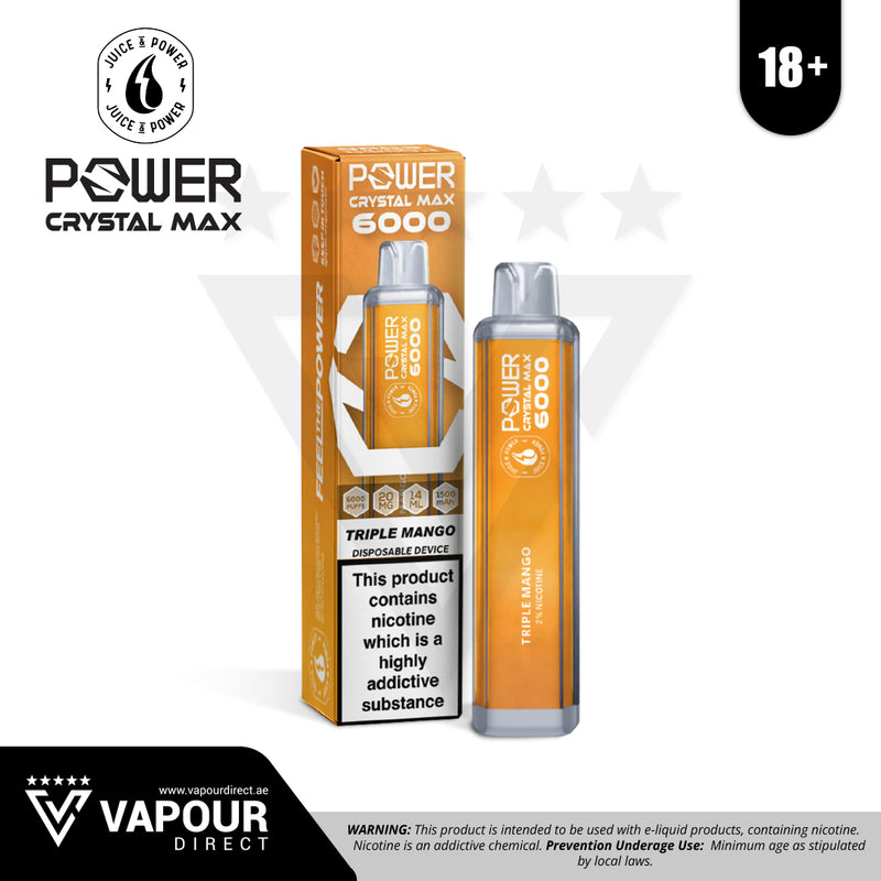 Juice N Power Power Crystal Max 6000 Puffs 20mg Triple Mango