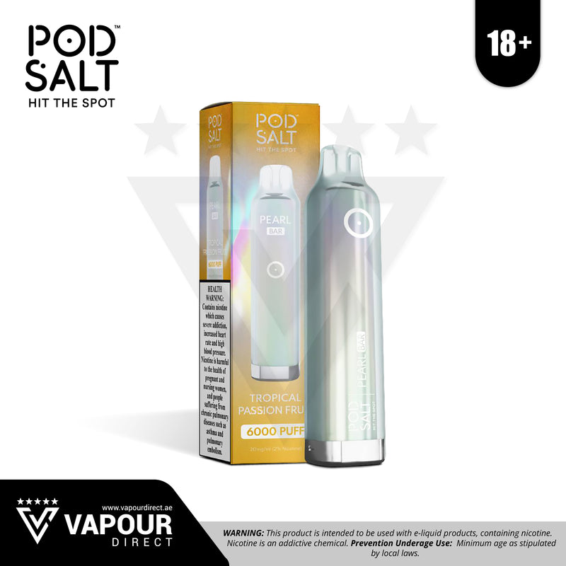 Pod Salt Pearl Bar Tropical Passion Fruit 20mg 6000 Puffs