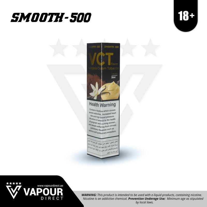 Smooth 500 Saltnic 20mg 30ml - VCT (Virginia Cream Tobacco)