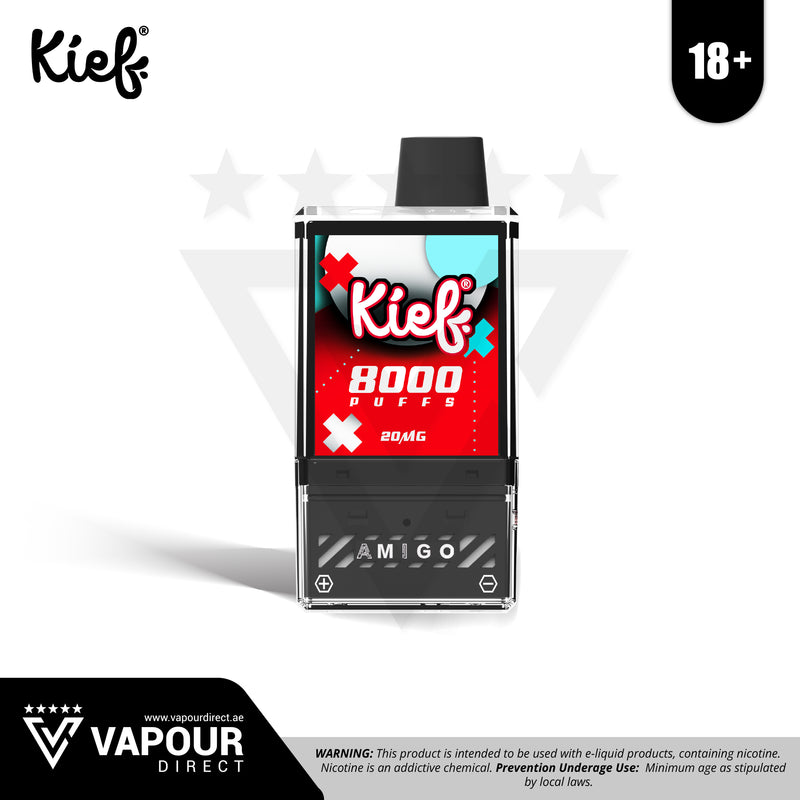 Kief Amigo Kit Watermelon Raspberry  8000 Puffs 20mg