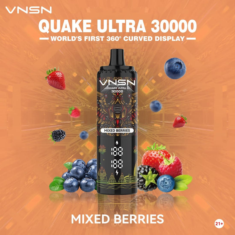 VNSN Quake Ultra Mixed Berries 30000 Puffs 50mg by VNSN Quake Ultra