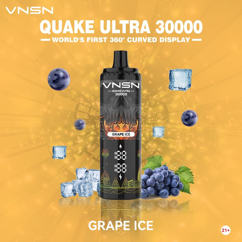 VNSN Quake Ultra Grape Ice 30000 Puffs 50mg by VNSN Quake Ultra