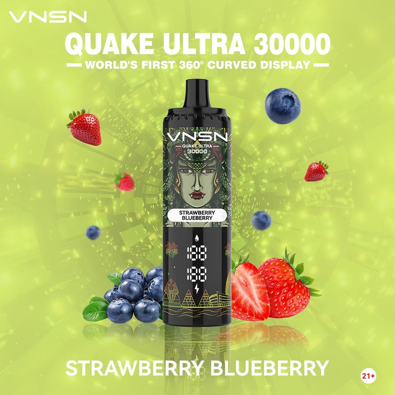 VNSN Quake Ultra Strawberry Blueberry 30000 Puffs 50mg by VNSN Quake Ultra