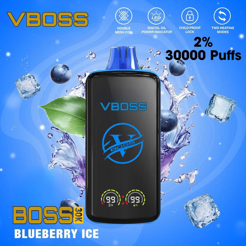 V Boss Blueberry Ice 30000 Puffs 20mg