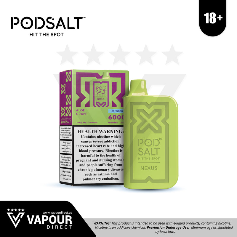 Pod Salt Nexus Aloe Grape 20mg 6000 Puff