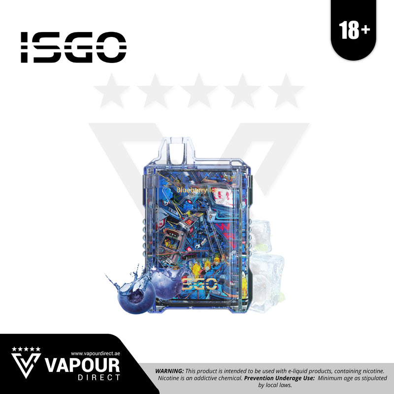 ISGO Drum Box 50mg 6000 Puffs - Blueberry Ice