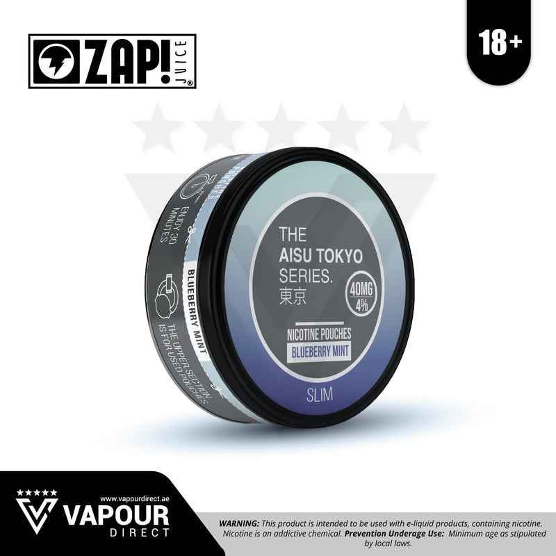 The Aisu Tokyo Series - Blueberry Mint 40mg Nicotine Pouch/SNUS