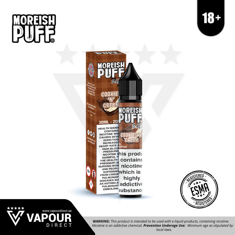 Cookies And Cream 20mg 30ml By Moreish Puff