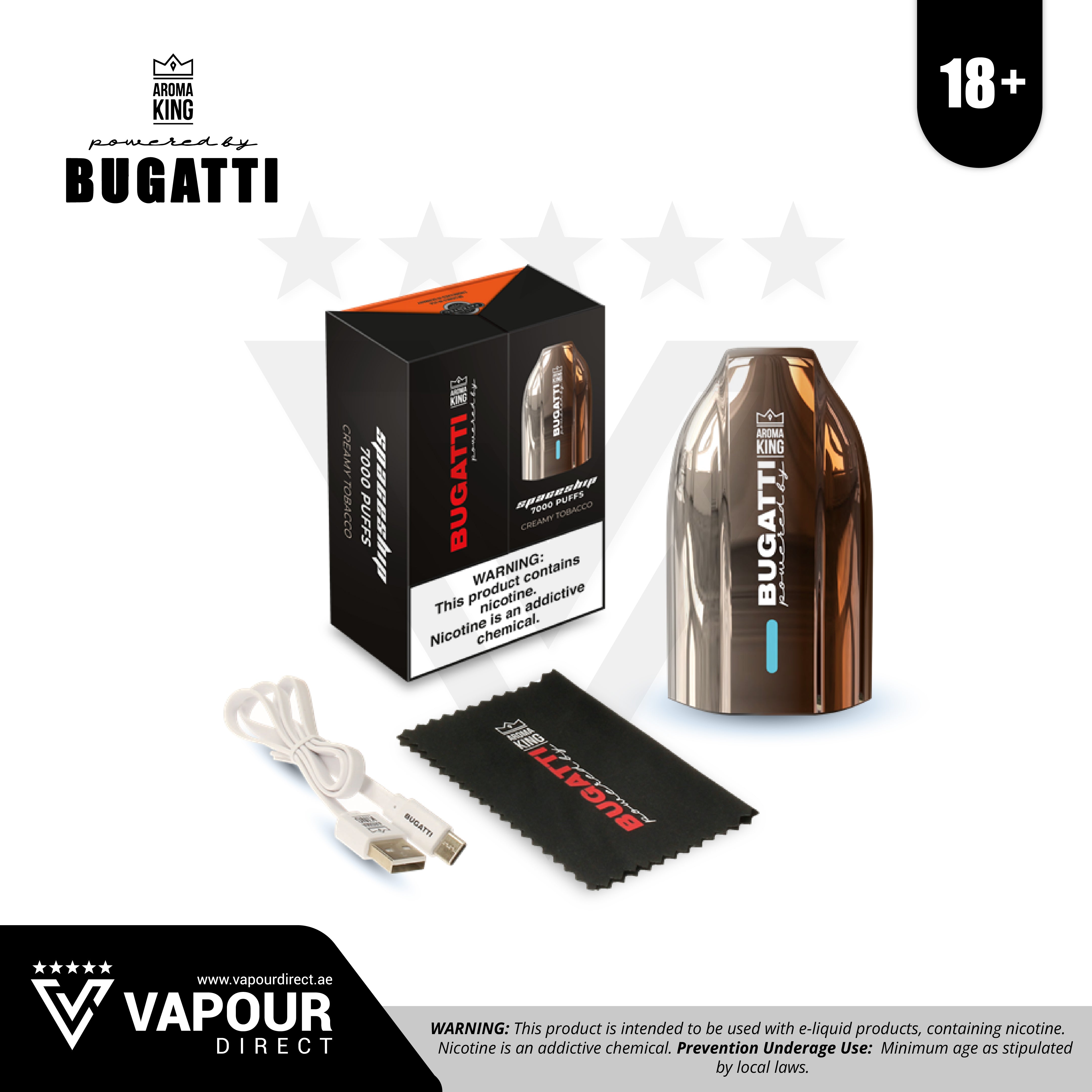 Bugatti Spaceship by Aroma King 7000 Puffs 20mg - Creamy Tobacco ...