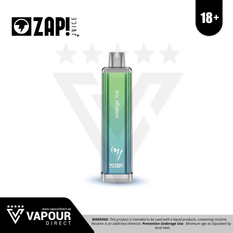 Izy Vape By Zap Juice - Energy Ice 8000 Puff 50mg Vapour Direct UAE Izy Vape By Zap Juice - Energy Ice 8000 Puff 50mg Vapour Direct UAE