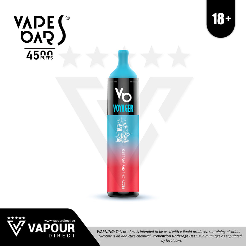 Vapes Bars Voyager Fizzy Cherry Sweets 50mg 4500 Puffs